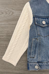 Mom & Me - Hooded Denim Jacket | Sparkle in Pink