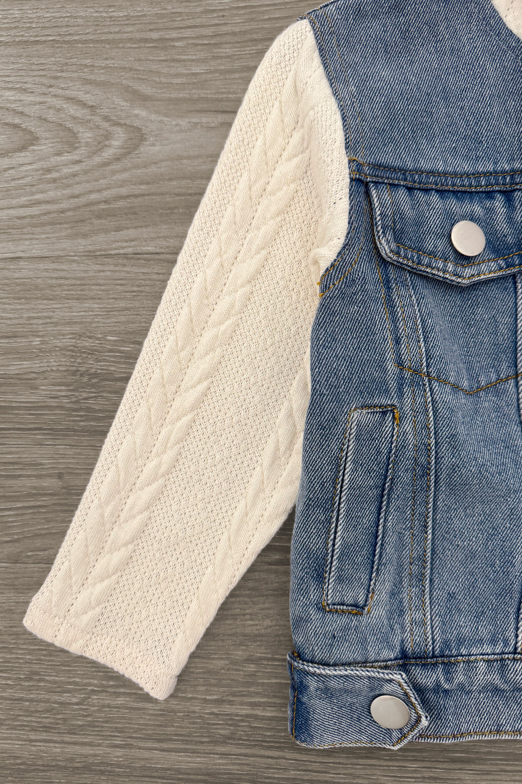 Mom & Me - Hooded Denim Jacket | Sparkle in Pink