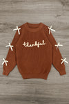 "Thankful" Sweater Tutu Skirt Set | Sparkle in Pink