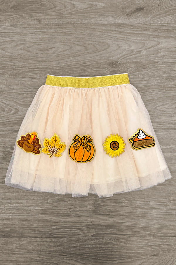 "Thankful" Sweater Tutu Skirt Set | Sparkle in Pink