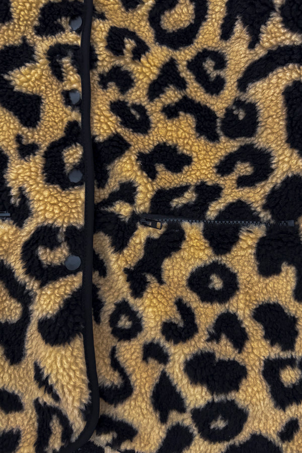 Mom & Me - Cheetah Button Down Sherpa Jacket | Sparkle in Pink