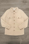 Family Burgundy Flannel & Khaki Button Down Top