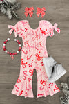 Pink Candy Cane Jumpsuit | Sparkle in Pink