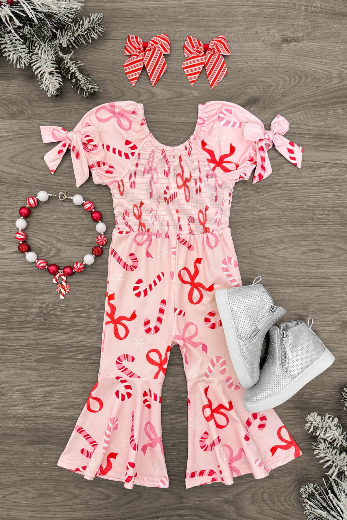Pink Candy Cane Jumpsuit | Sparkle in Pink