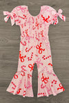 Pink Candy Cane Jumpsuit | Sparkle in Pink