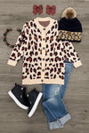 Leopard Button Down Cardigan | Sparkle in Pink