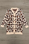 Leopard Button Down Cardigan | Sparkle in Pink