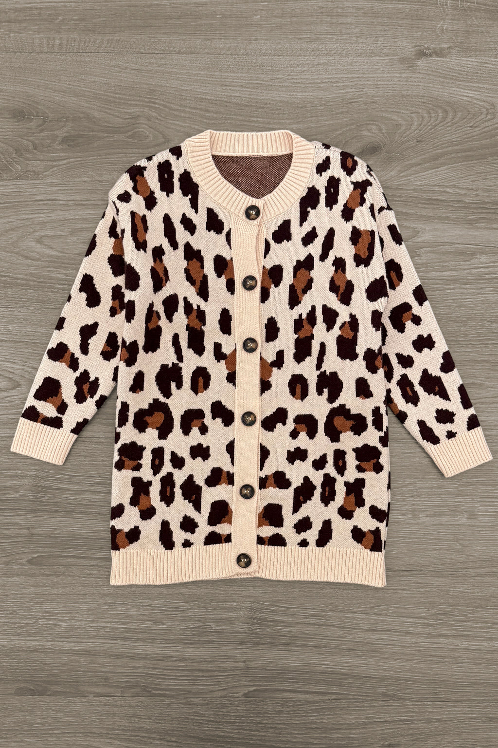 Leopard Button Down Cardigan | Sparkle in Pink