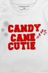 "Candy Cane Cutie" Sequin Bow Bell Bottom Set | Sparkle in Pink