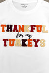 Mom & Kid - "Thankful For My Turkeys & Little Turkey" Top | Sparkle in Pink