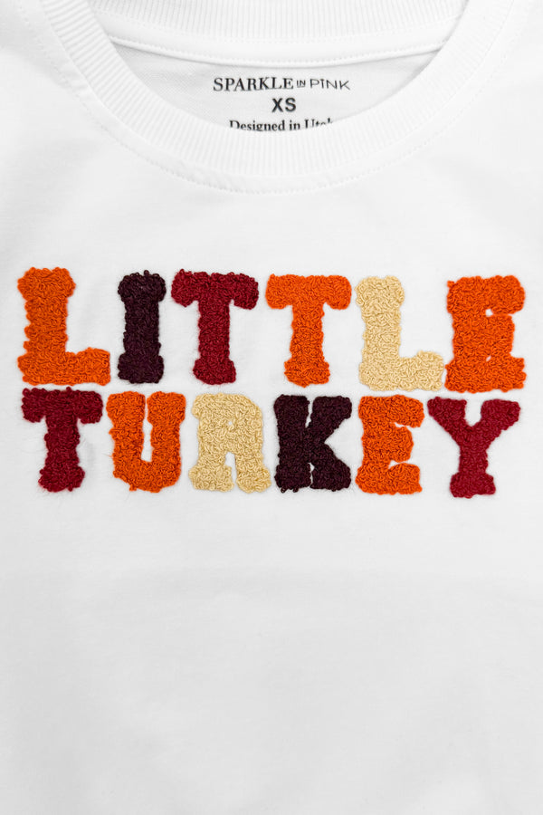 Mom & Kid - "Thankful For My Turkeys & Little Turkey" Top | Sparkle in Pink