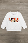 Mom & Kid - "Thankful For My Turkeys & Little Turkey" Top | Sparkle in Pink