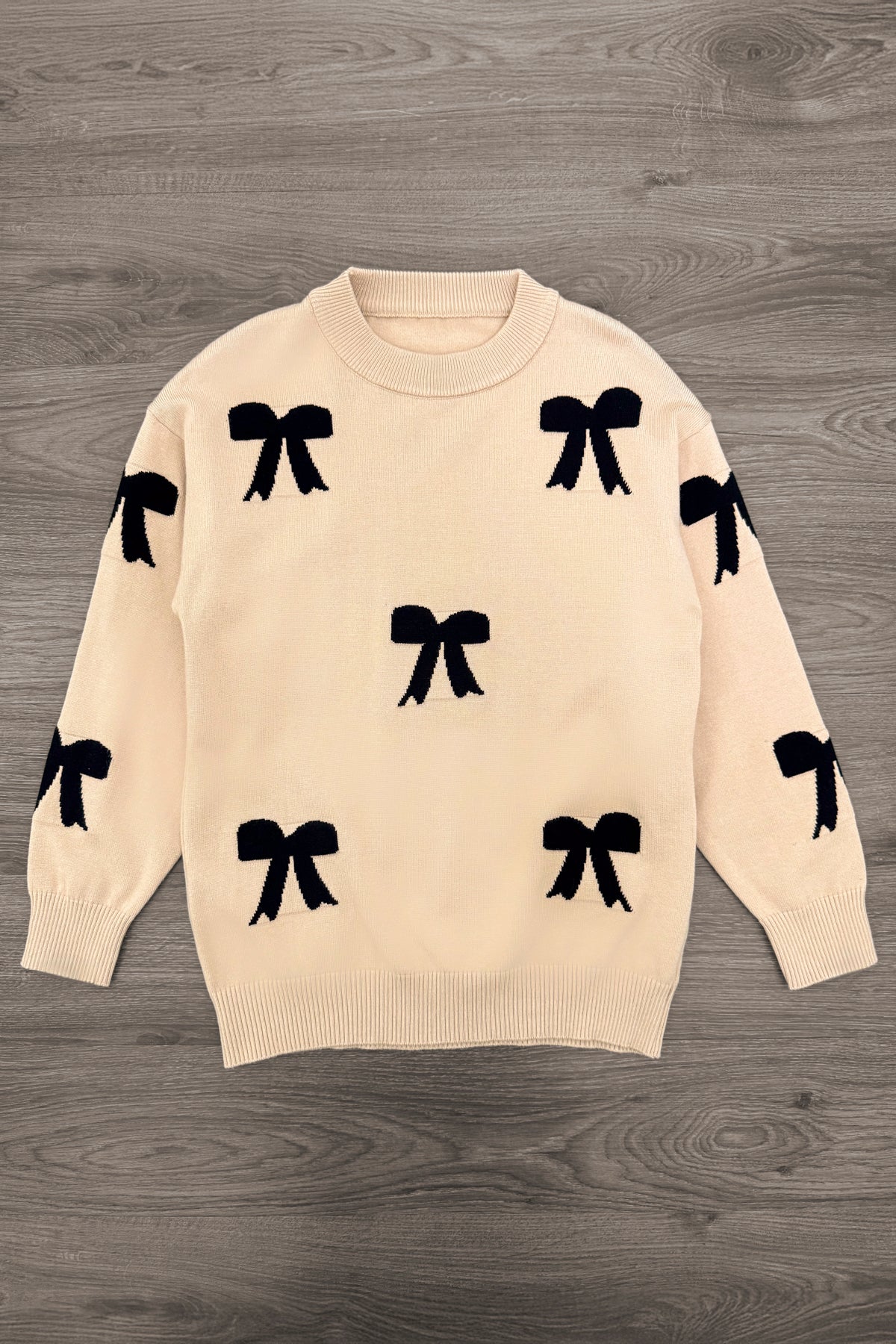 Mom & Me - Tan Bow Sweater & Pant Set