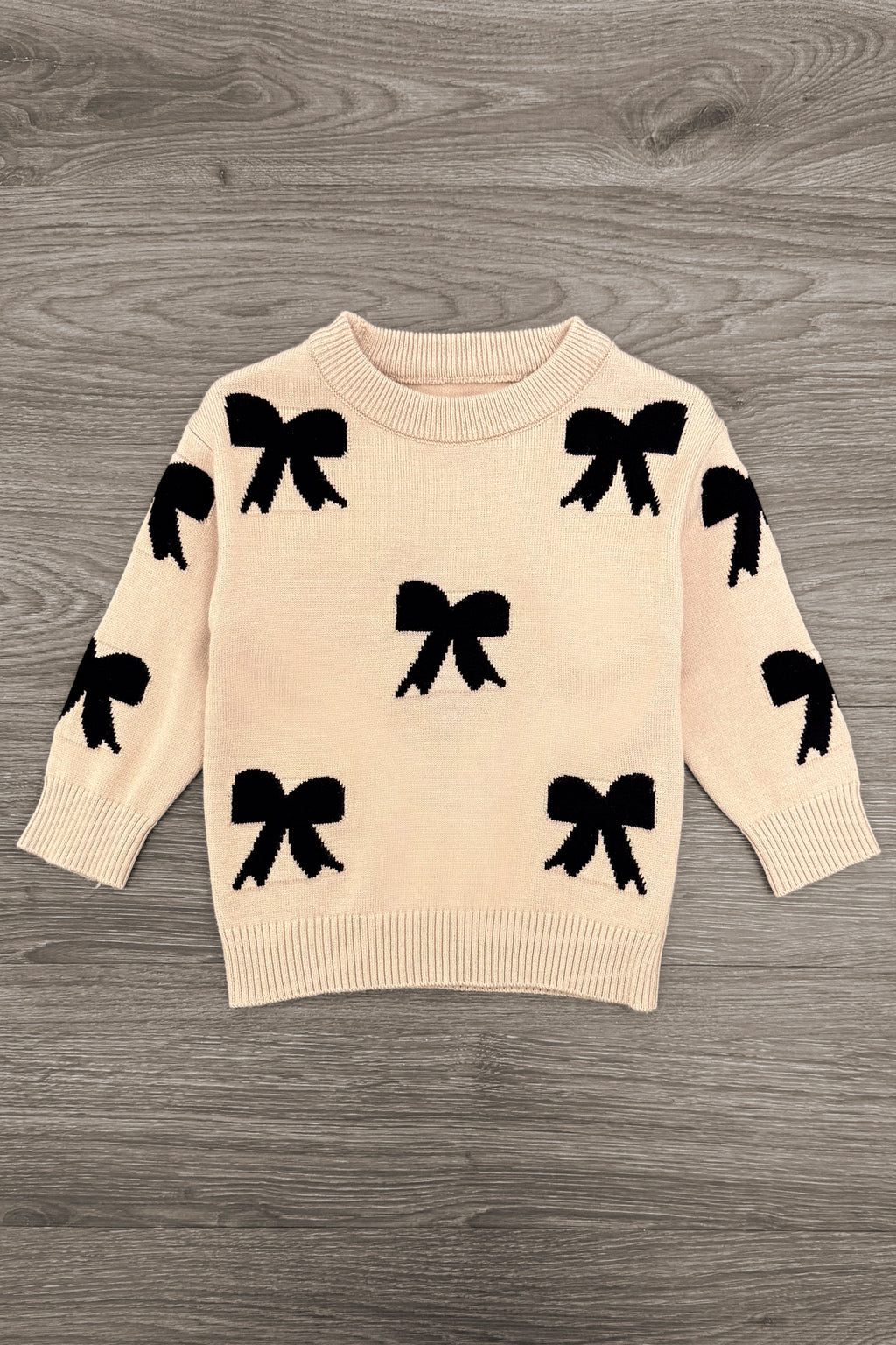 Mom & Me - Tan Bow Sweater & Pant Set | Sparkle in Pink