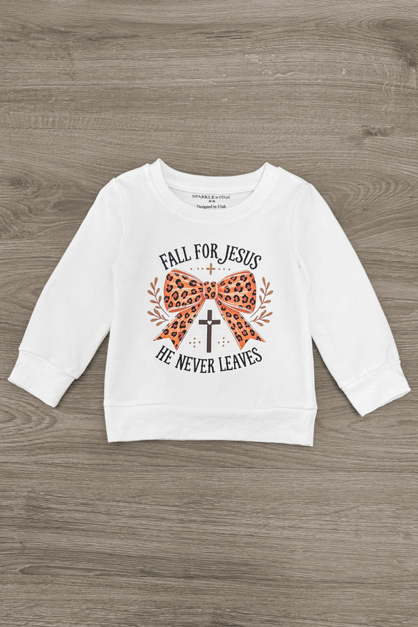 "Fall For Jesus..." Cheetah Denim Flare Set | Sparkle in Pink