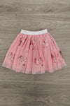 "She Is Worthy" Sequin Bow Tutu Skirt Set | Sparkle in Pink