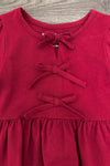 Burgundy Bow Thanksgiving Legging Set | Sparkle in Pink