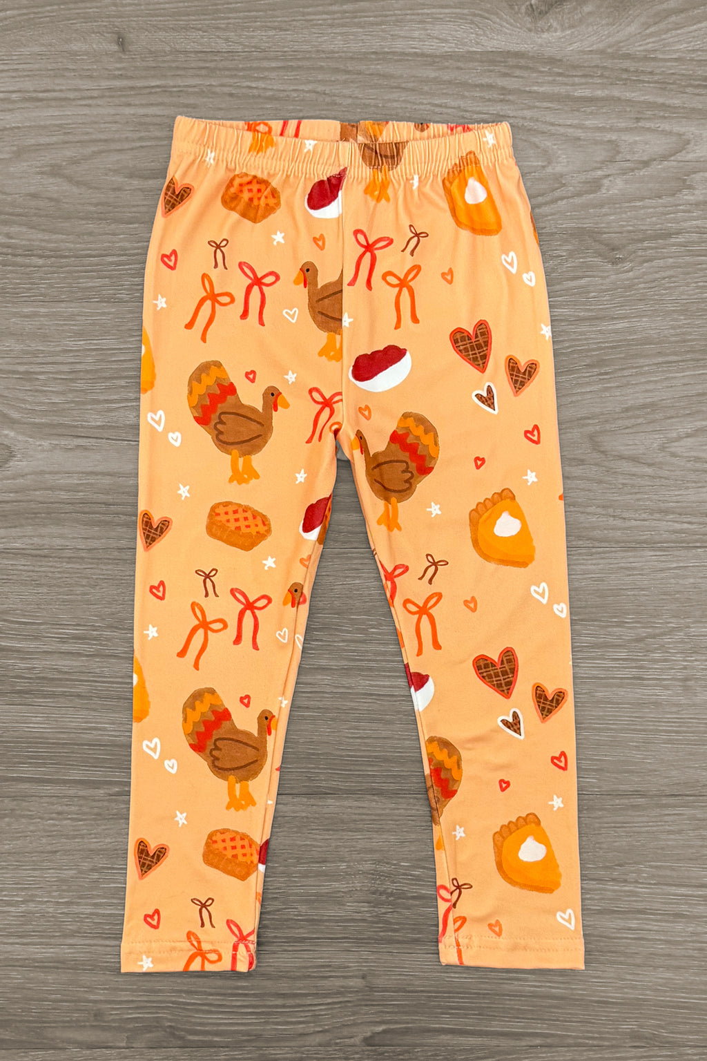 Burgundy Bow Thanksgiving Legging Set | Sparkle in Pink