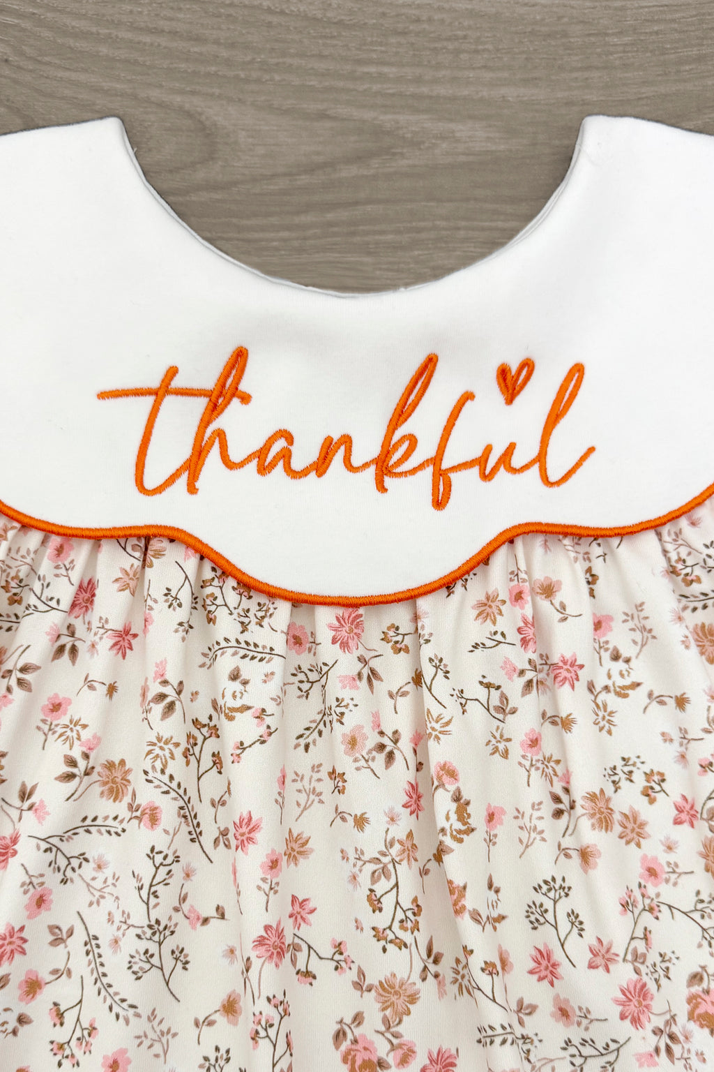 "Thankful" Floral Pumpkin Dress | Sparkle in Pink
