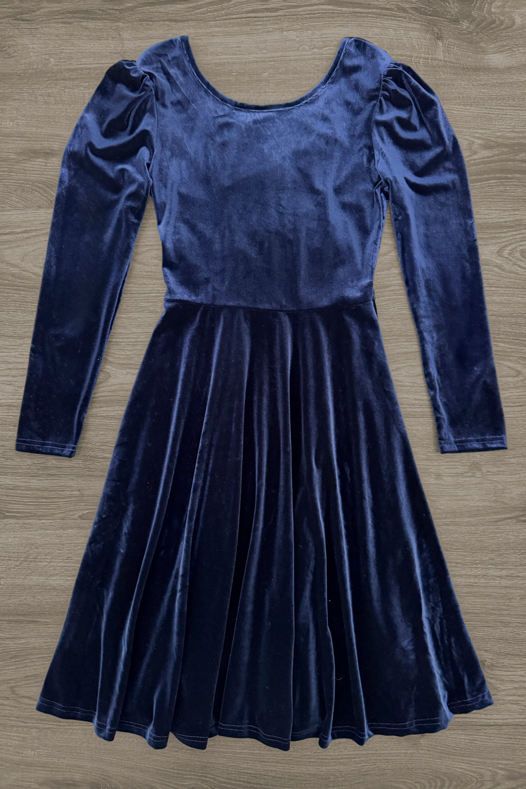 Family Navy Velvet Dress & Brown Gingham Button Down | Sparkle in Pink