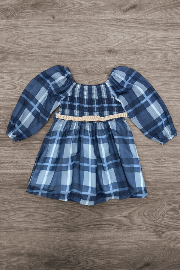 Mom & Me - Blue Plaid Dress | Sparkle in Pink