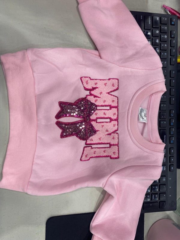 Mom & Me - "Mama & Mini" Pink Sweatshirt