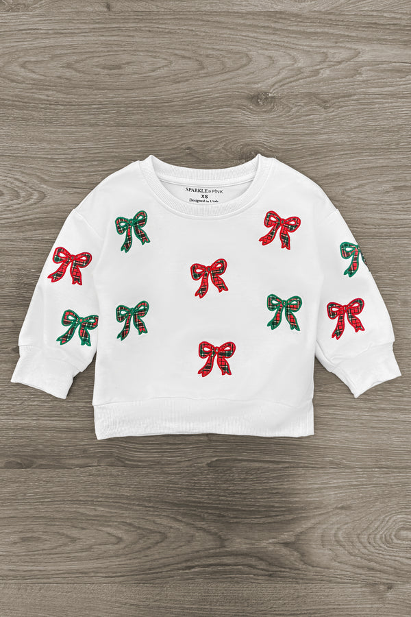 Mom & Me - Plaid Bows Top & Legging Set