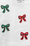 Mom & Me - Plaid Bows Top & Legging Set