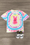 Tie Dye Bunny Top - Sparkle in Pink
