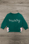 Mom & Me - "Merry" Green Pearl Top