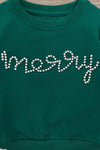 Mom & Me - "Merry" Green Pearl Top