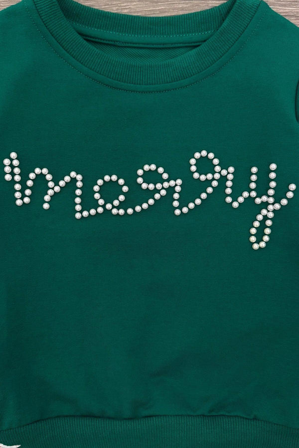 Mom & Me - "Merry" Green Pearl Top