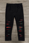 Mom & Me - Plaid Bows Top & Legging Set