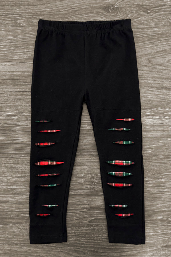 Mom & Me - Plaid Bows Top & Legging Set