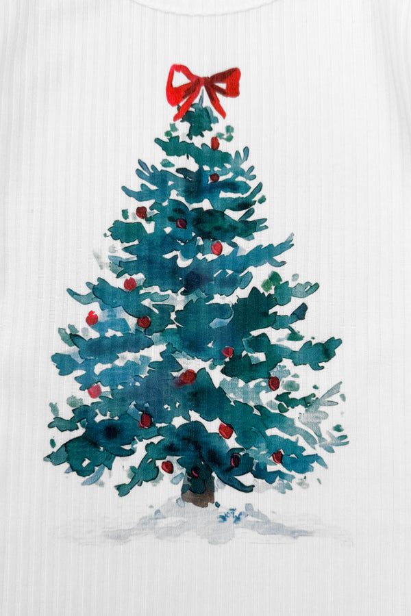 Green Christmas Tree Sequin Tutu Skirt Set