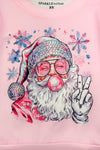 Pink Disco Santa Sequin Flare Set