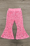 Pink Disco Santa Sequin Flare Set