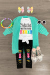"Chillin' With My Peeps" Legging Set | Sparkle in Pink