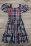 Family Green & Blue Plaid Dresses & Tops