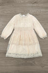 Mom & Me - Peach Lace Long Sleeve Dress