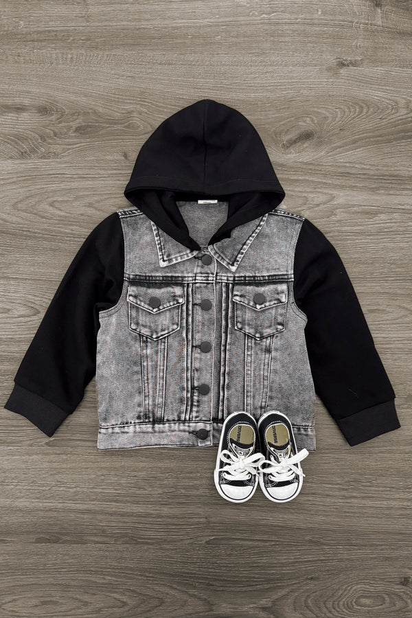 Hooded Denim Jacket