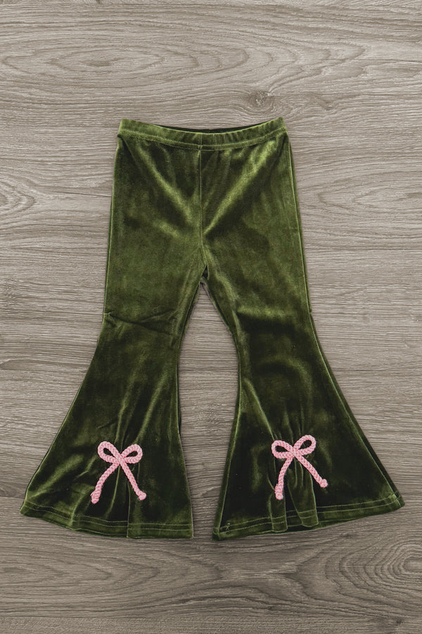 Christmas Tree Knit Sweater Flare Pant Set