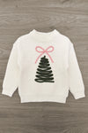 Christmas Tree Knit Sweater Flare Pant Set