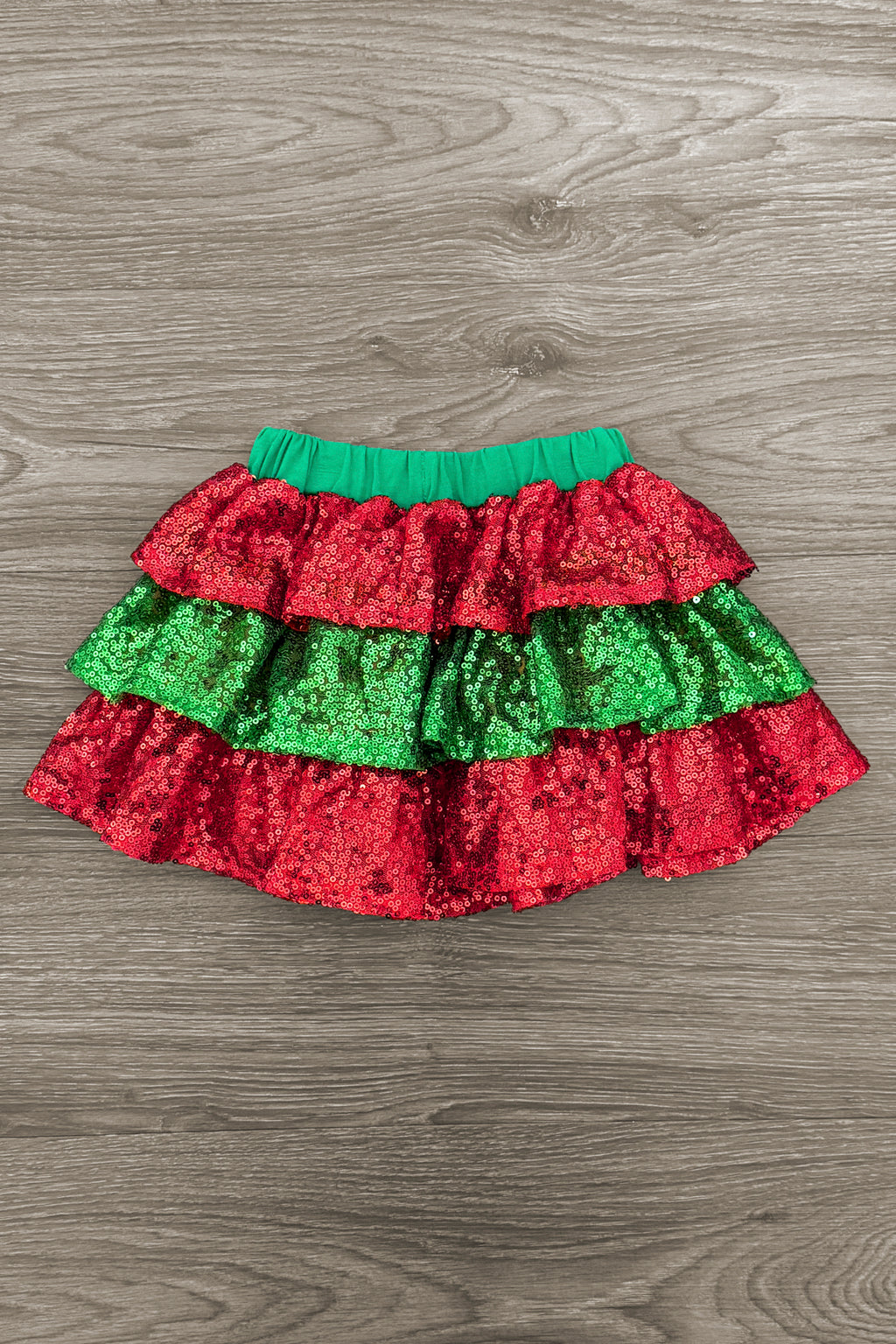 Mom & Me - Sequin Holly Top & Skirt Set