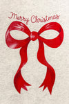 Mom & Me - "Merry Christmas" Red Bow Top