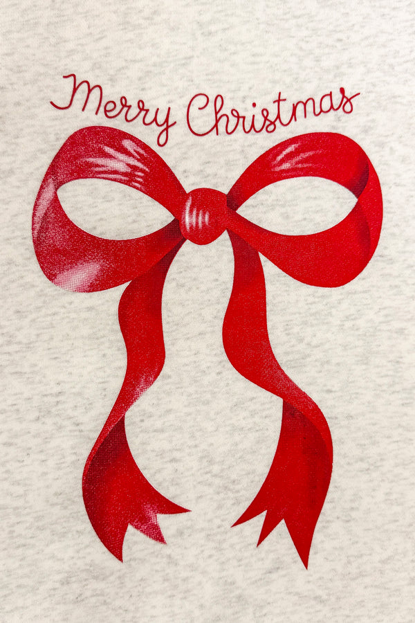 Mom & Me - "Merry Christmas" Red Bow Top