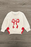 Mom & Me - "Merry Christmas" Red Bow Top