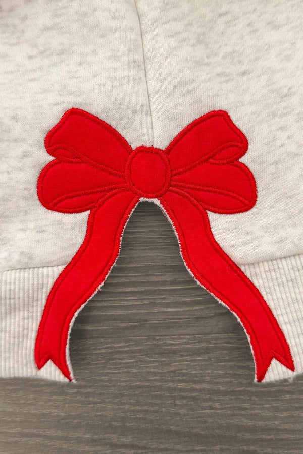 Mom & Me - "Merry Christmas" Red Bow Top