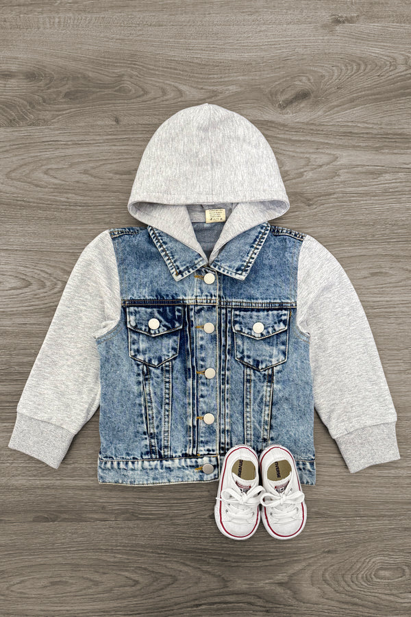 Hooded Denim Jacket