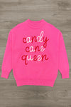 Mom & Me - "Candy Cane Queen" Pink Sweater